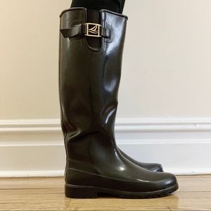 Black Sperry Rainboots (Size 8)!